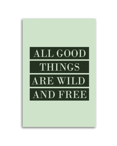 Dekoratives Leinwandbild - Inschrift All Good Things | Feeby