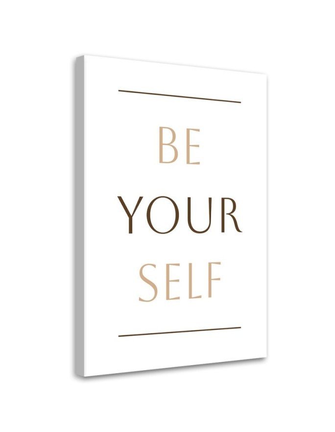 Modernes Wandbild - Inschrift Sei du selbst | Feeby