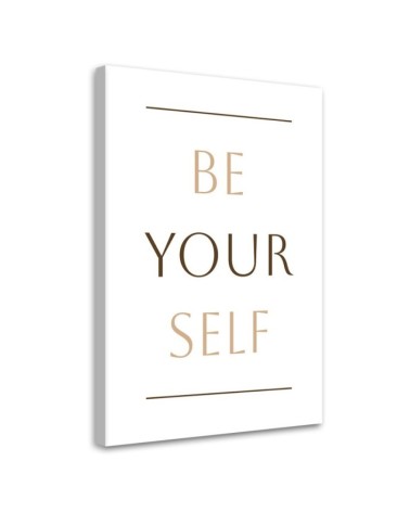 Modernes Wandbild - Inschrift Sei du selbst | Feeby