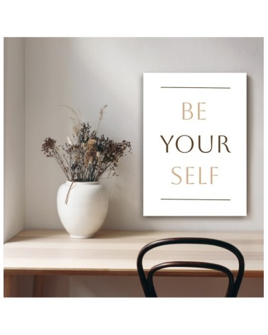 Modernes Wandbild - Inschrift Sei du selbst | Feeby