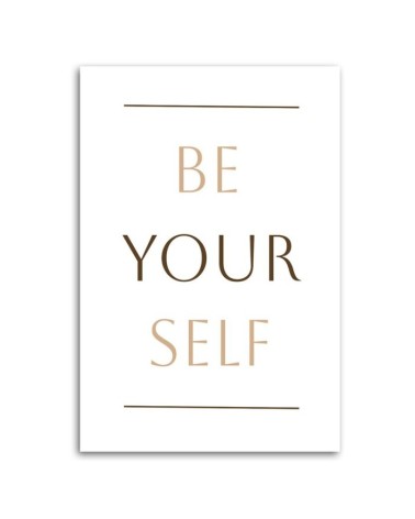 Modernes Wandbild - Inschrift Sei du selbst | Feeby