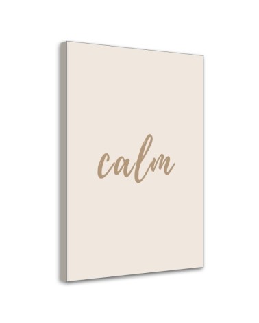 Bild auf Leinwand - Inschrift Calm | Feeby