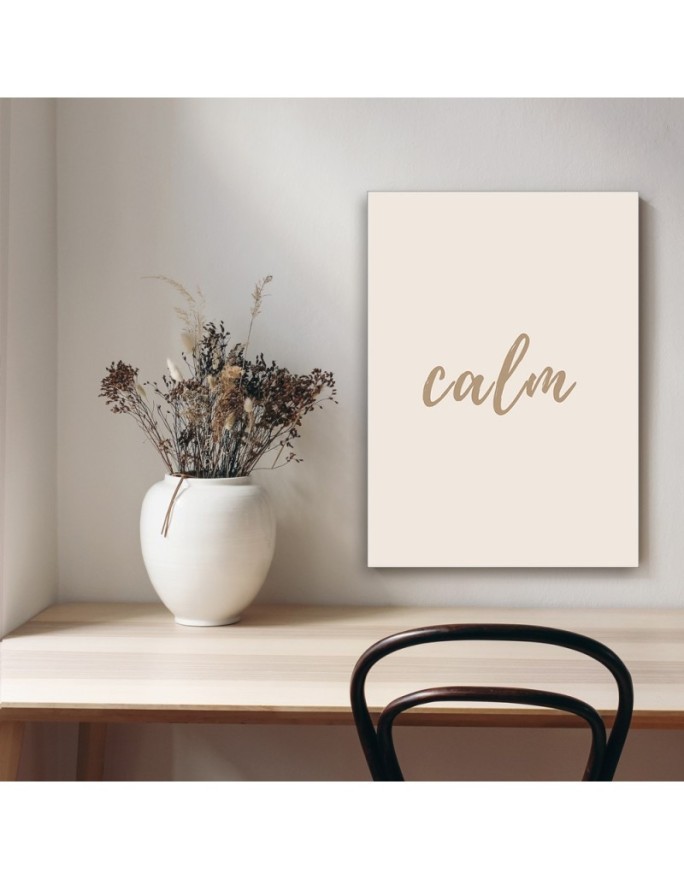Obraz na ścianę do biura - Napis calm