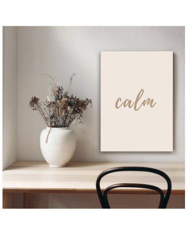 Bild auf Leinwand - Inschrift Calm | Feeby