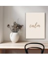 Obraz na ścianę do biura - Napis calm