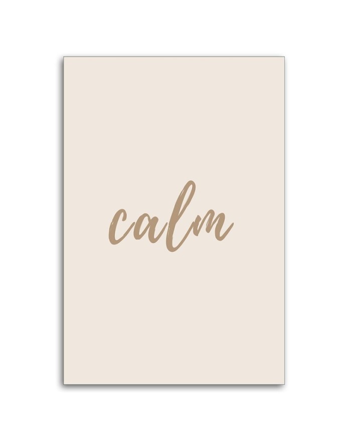Obraz na ścianę do biura - Napis calm