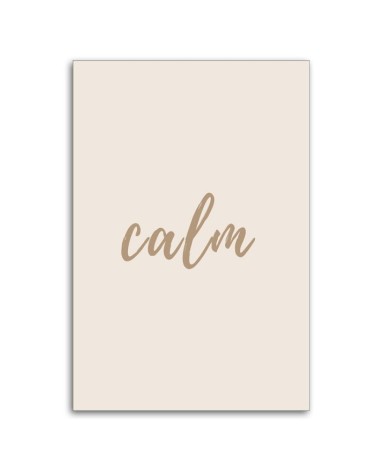 Bild auf Leinwand - Inschrift Calm | Feeby