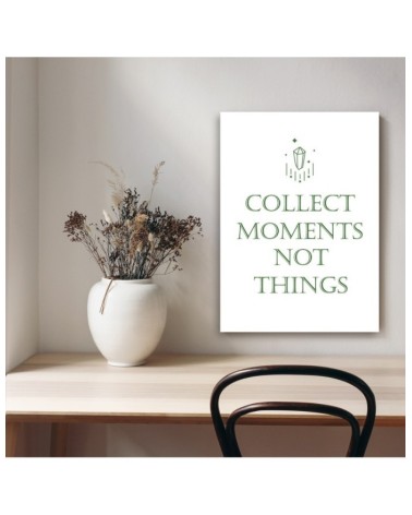 Leinwanddruck - Inschrift Sammle die Momente | Feeby