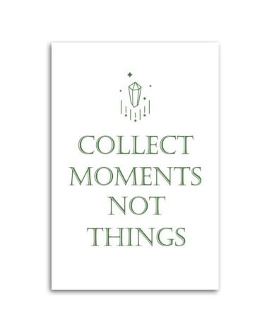 Leinwanddruck - Inschrift Sammle die Momente | Feeby