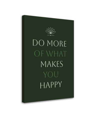 Leinwandbild - Inschrift Tu was du willst | Feeby