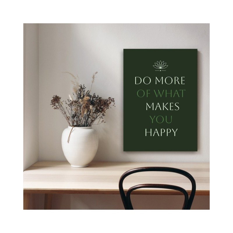 Leinwandbild - Inschrift Tu was du willst | Feeby