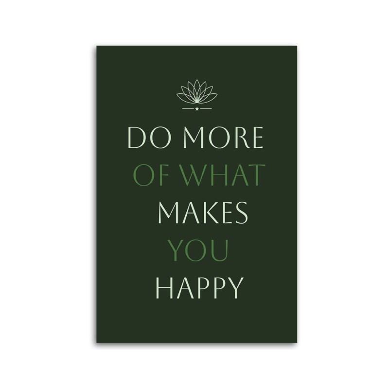 Leinwandbild - Inschrift Tu was du willst | Feeby