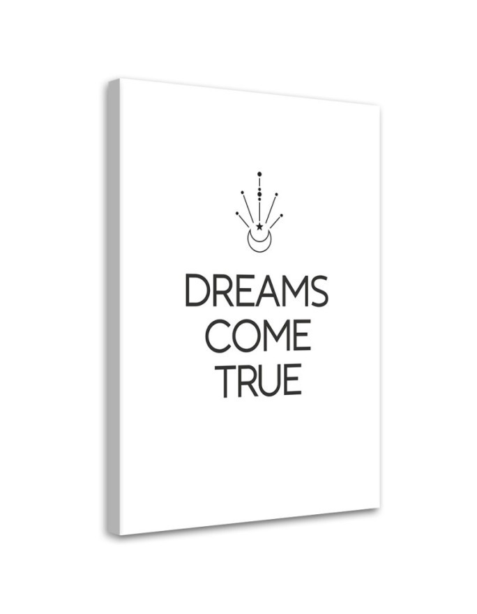 Bild auf Leinwand - Inschrift Träume werden wahr | Feeby