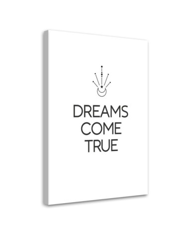 Bild auf Leinwand - Inschrift Träume werden wahr | Feeby