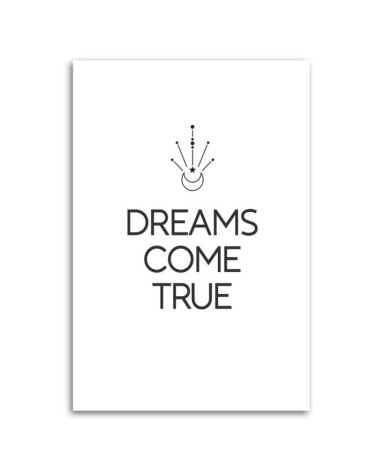 Bild auf Leinwand - Inschrift Träume werden wahr | Feeby