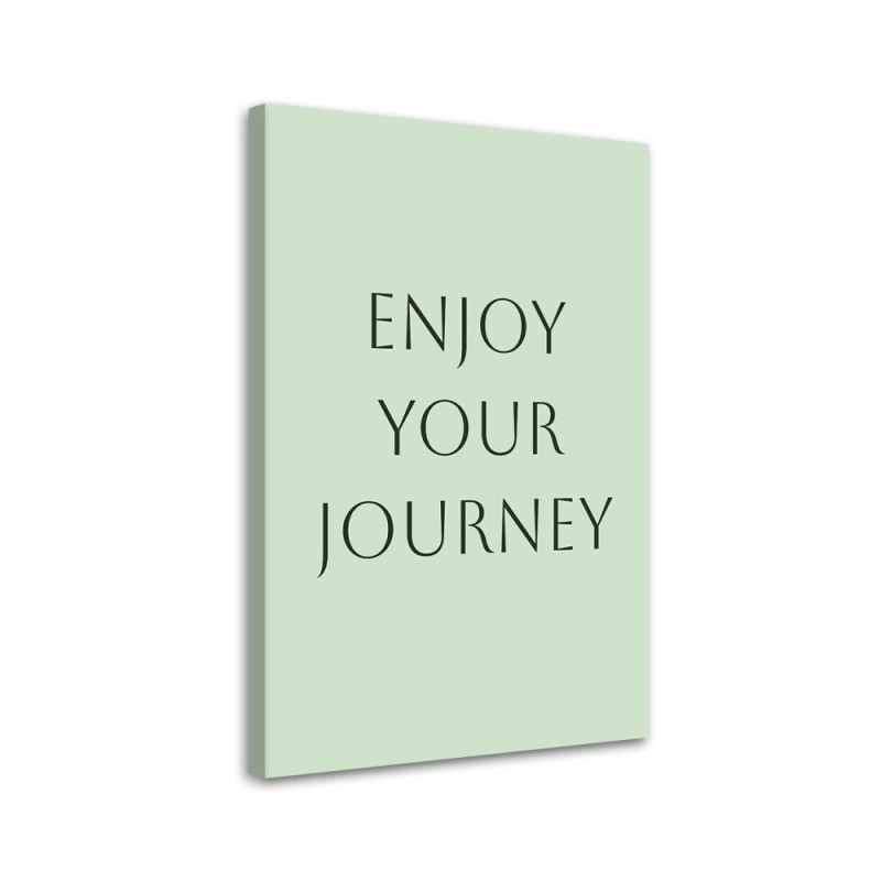 Leinwandbild modern - Inschrift Genieße den Moment | Feeby