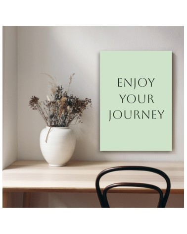 Leinwandbild modern - Inschrift Genieße den Moment | Feeby