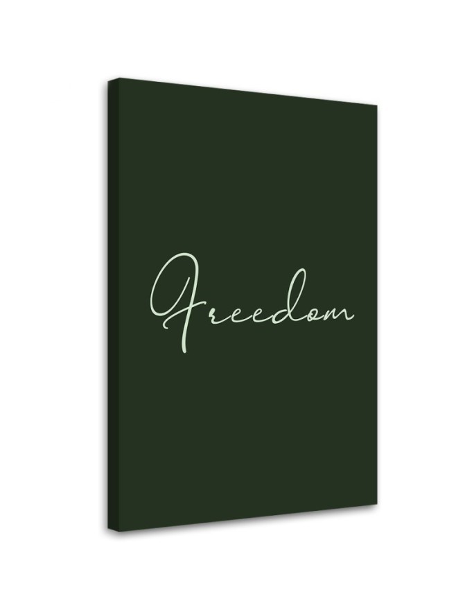 Bild auf Leinwand - Inschrift Freiheit | Feeby