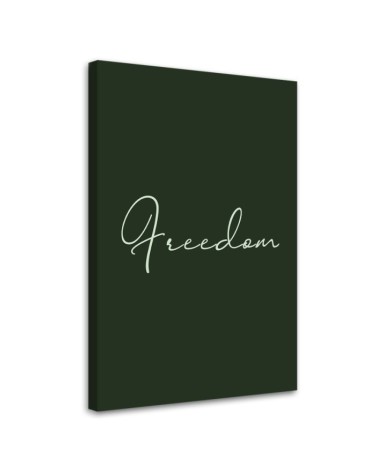 Typography painting for home - Freedom inscription