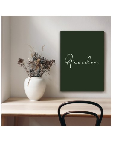 Bild auf Leinwand - Inschrift Freiheit | Feeby