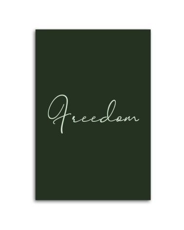 Bild auf Leinwand - Inschrift Freiheit | Feeby