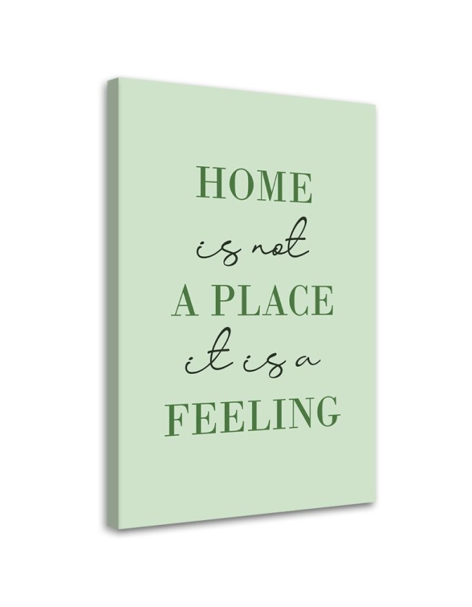 Modernes Wandbild - Beschriftung Home | Feeby