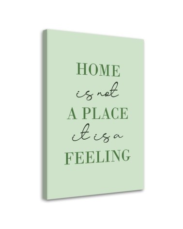 Modernes Wandbild - Beschriftung Home | Feeby