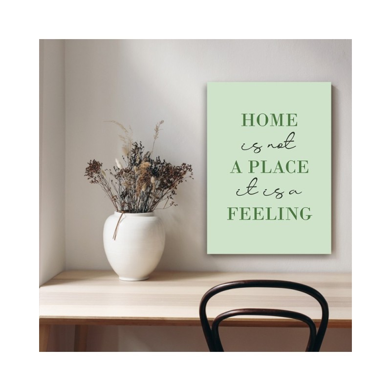 Modernes Wandbild - Beschriftung Home | Feeby