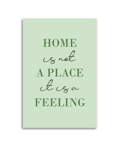 Modernes Wandbild - Beschriftung Home | Feeby