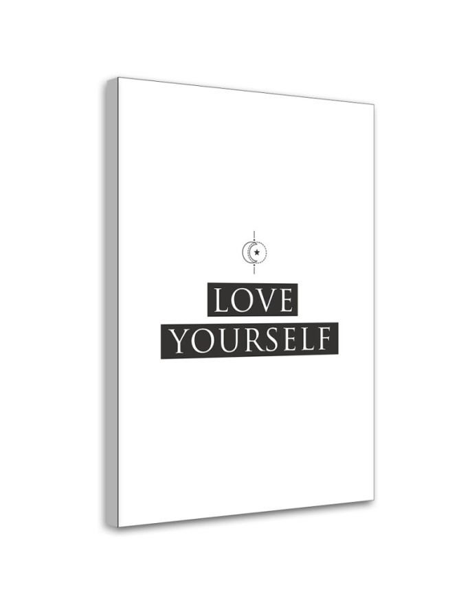 Obraz na ścianę - Napis Love yourself I FEEBY