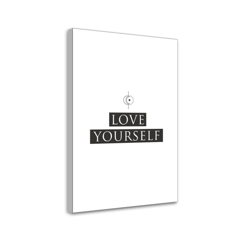 Obraz na ścianę - Napis Love yourself I FEEBY