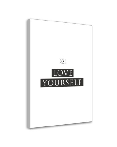 Obraz na ścianę - Napis Love yourself I FEEBY