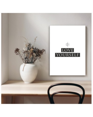 Leinwanddruck - Inschrift Liebe dich selbst | Feeby