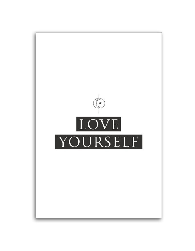 Obraz na ścianę - Napis Love yourself I FEEBY