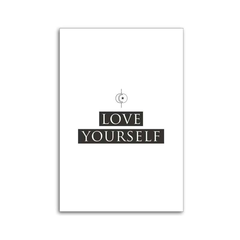 Leinwanddruck - Inschrift Liebe dich selbst | Feeby