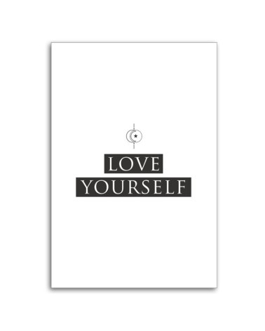 Leinwanddruck - Inschrift Liebe dich selbst | Feeby