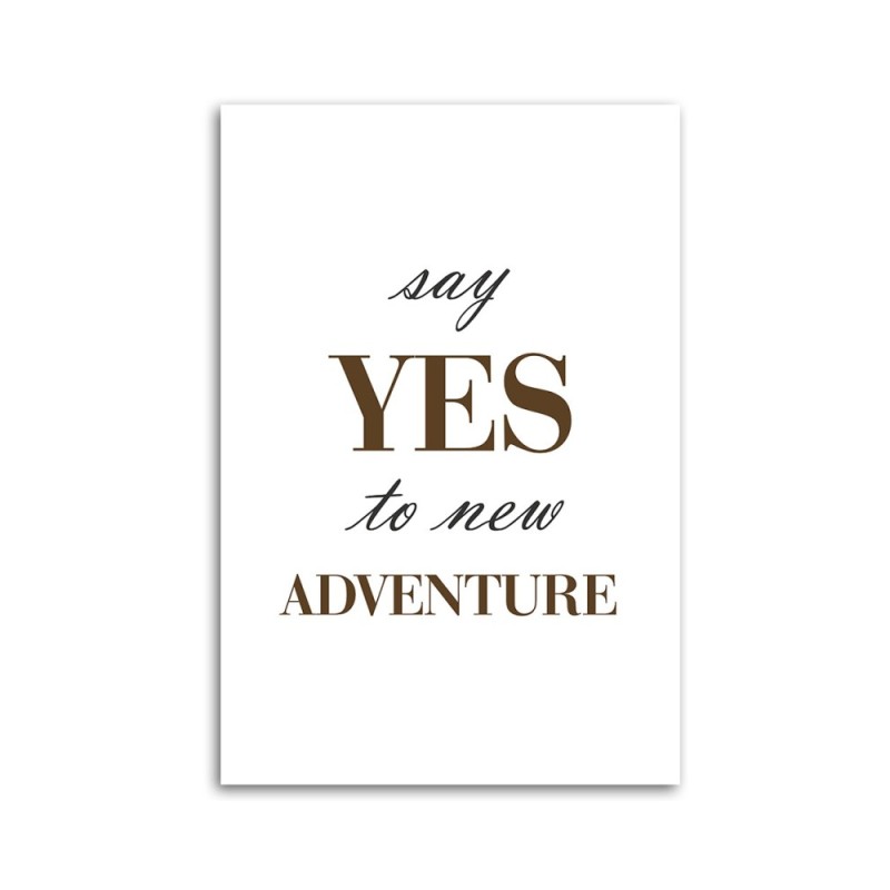 Leinwandbild - Beschriftung Say Yes | Feeby