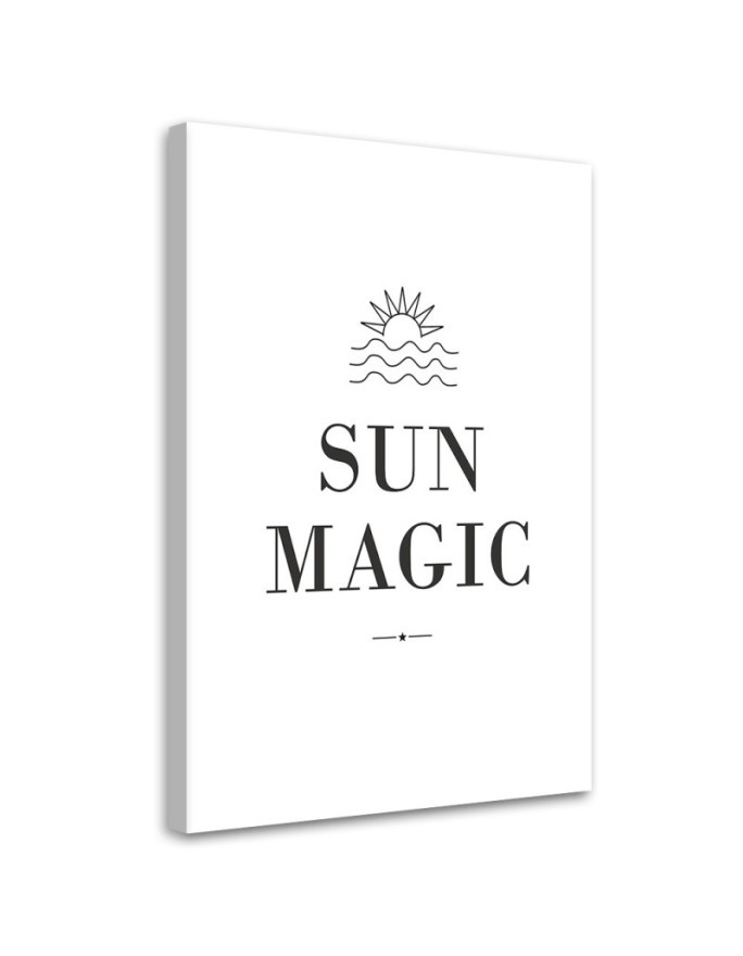 Bild auf Leinwand - Beschriftung Sun Magic | Feeby