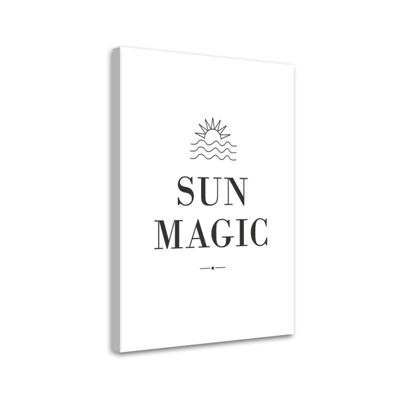 Obraz dekoracyjny na płótnie - Napis Sun Magic