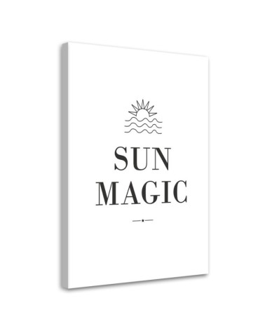 Decorative canvas painting - Sun Magic lettering