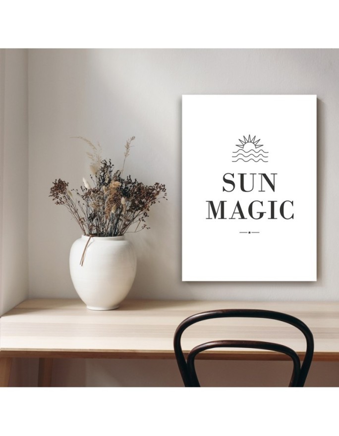 Obraz dekoracyjny na płótnie - Napis Sun Magic