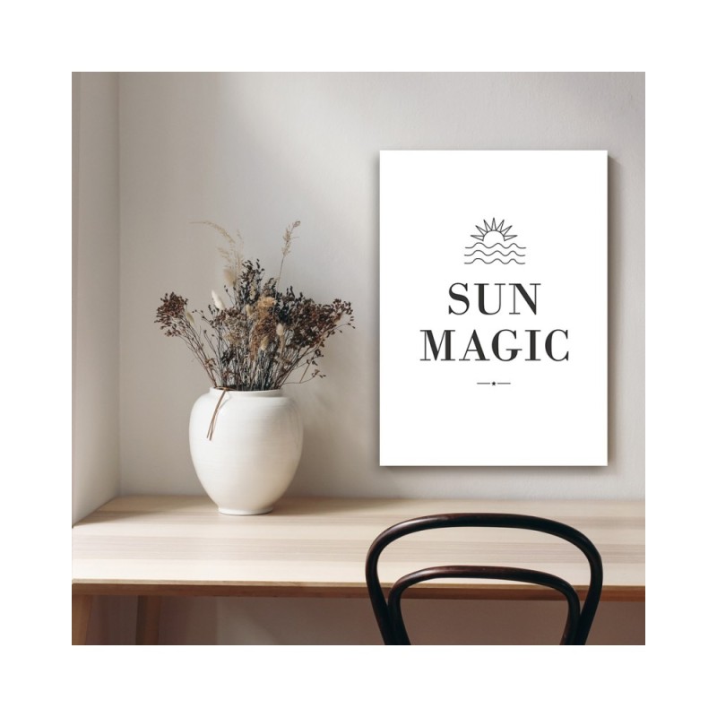 Bild auf Leinwand - Beschriftung Sun Magic | Feeby