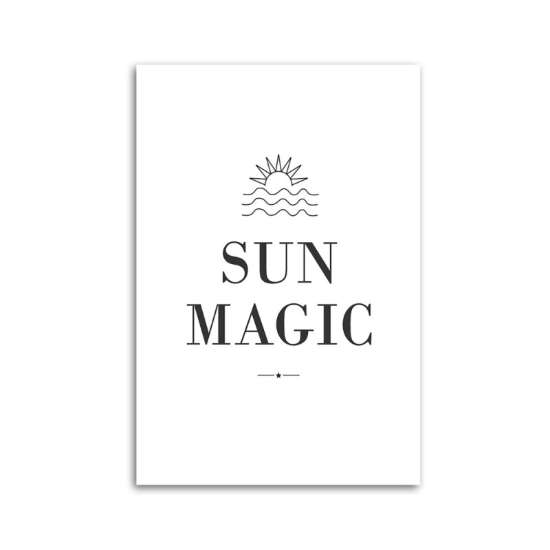 Bild auf Leinwand - Beschriftung Sun Magic | Feeby