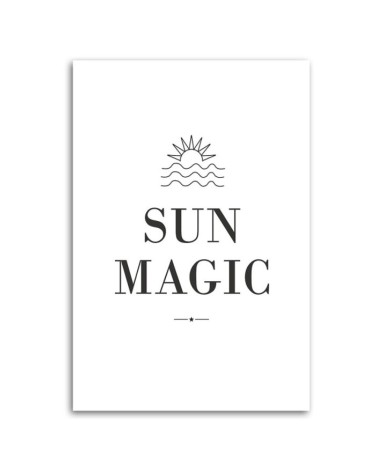 Bild auf Leinwand - Beschriftung Sun Magic | Feeby