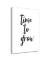 Obraz minimalistyczny nowoczesny z napisami -Time to grow | FEEBY