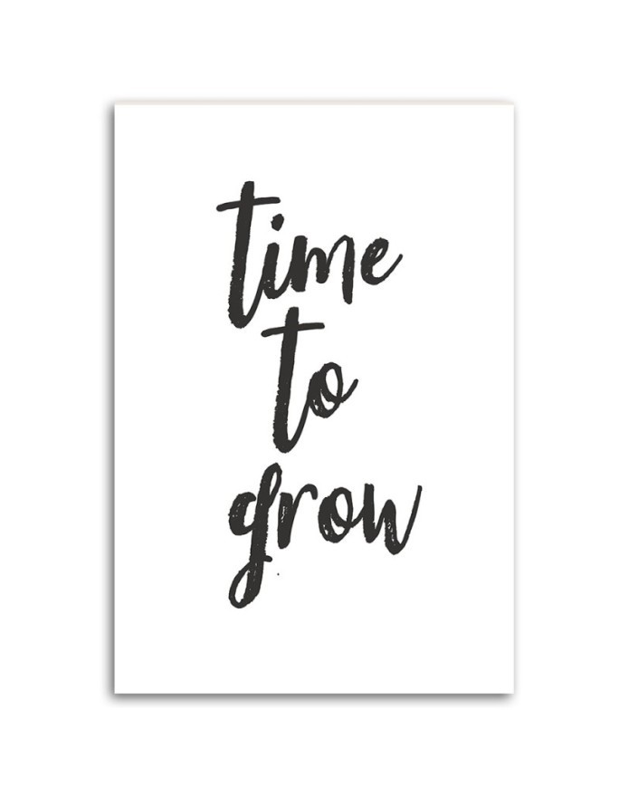 Obraz minimalistyczny nowoczesny z napisami -Time to grow | FEEBY
