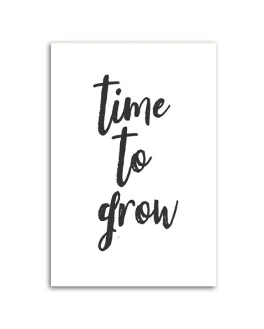 Leinwandbild - Inschrift Zeit zum Wachsen | Feeby