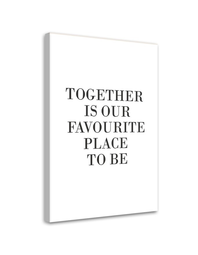Obraz typograficzny na ścianę - Napis Together I FEEBY