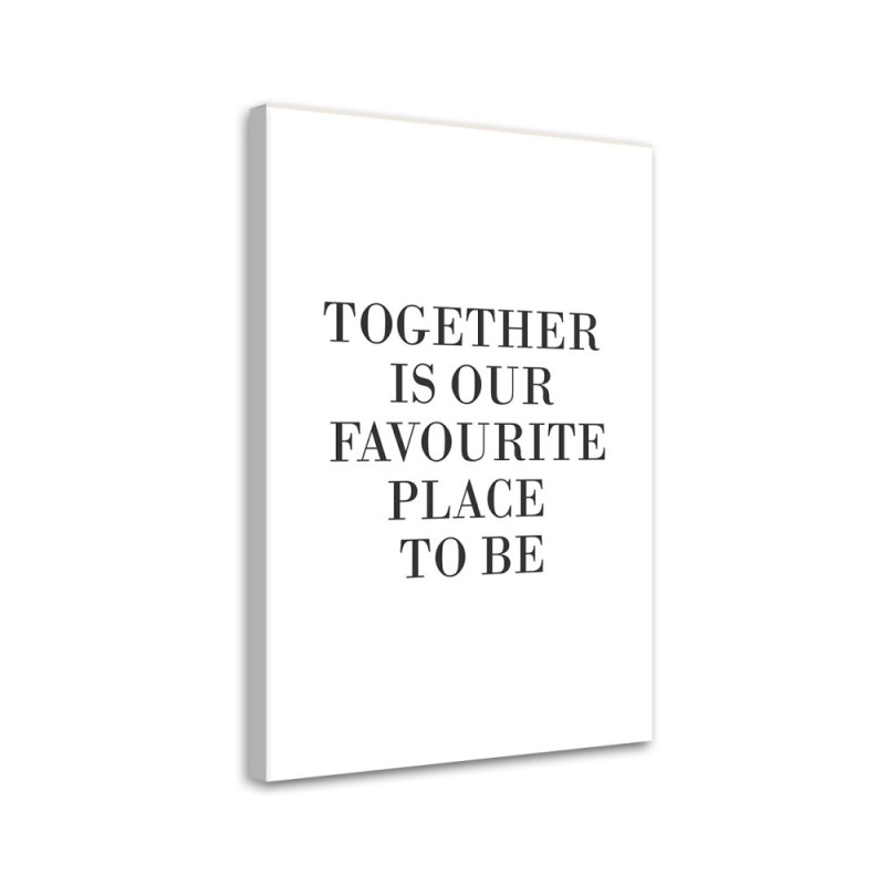 Obraz typograficzny na ścianę - Napis Together I FEEBY