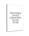 Obraz typograficzny na ścianę - Napis Together I FEEBY